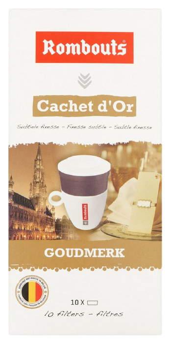 Rombouts koffie FILTER GOUDMERK 10 stuks Rombouts koffie FILTER GOUDMERK 10 stuks