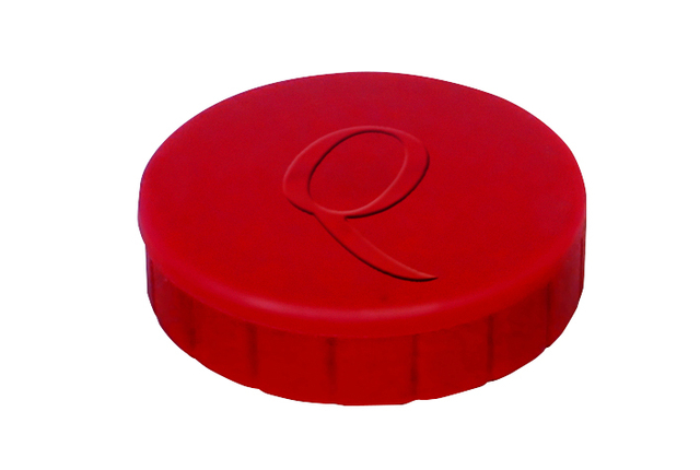 Magneet Quantore 20mm 300gram rood 10 stuks Magneet Quantore 20mm 300gram rood 10 stuks