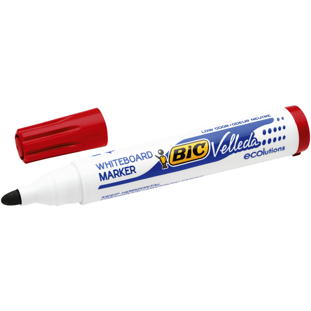 Whiteboardmarker Bic Velleda 1701 rond large rood Whiteboardmarker Bic Velleda 1701 rond large rood