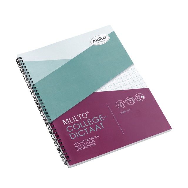 notebook, spiraalband, hogere vormgeving, veelkleurig, rasterontwerp