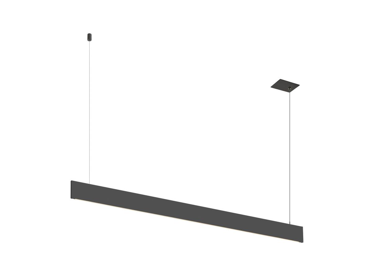 hängende lampe, pendelarmatuur, LED-lamp, donkergrijs, minimalistisch