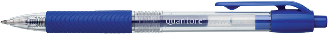 Gelschrijver Quantore grip drukknop 0.7mm blauw Gelschrijver Quantore grip drukknop 0.7mm blauw