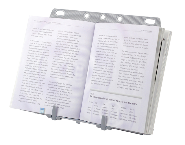 Documentenhouder Fellowes booklift zilvergrijs Documentenhouder Fellowes booklift zilvergrijs