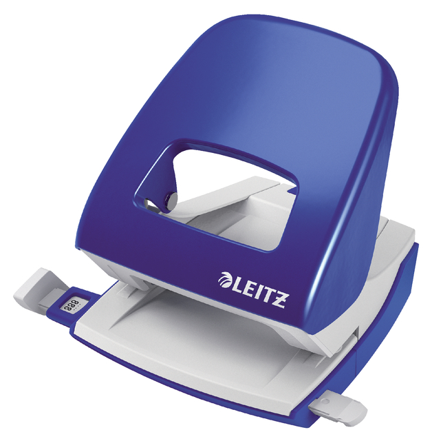 Perforator Leitz 5008 Nexxt metaal 30 vel blauw Perforator Leitz 5008 Nexxt metaal 30 vel blauw