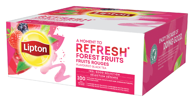 Thee Lipton Refresh forest fruits 100x1.5gr Thee Lipton Refresh forest fruits 100x1.5gr