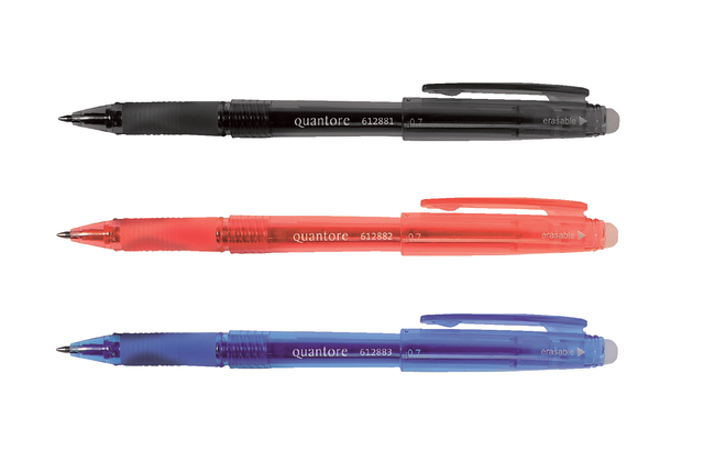 balpen, vulpen, kleur, rode tint, drie kleuren