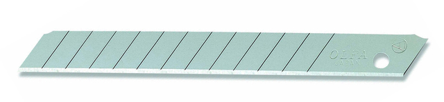 Reservemes Olfa 9mm etui à 10 stuks Reservemes Olfa 9mm etui à 10 stuks