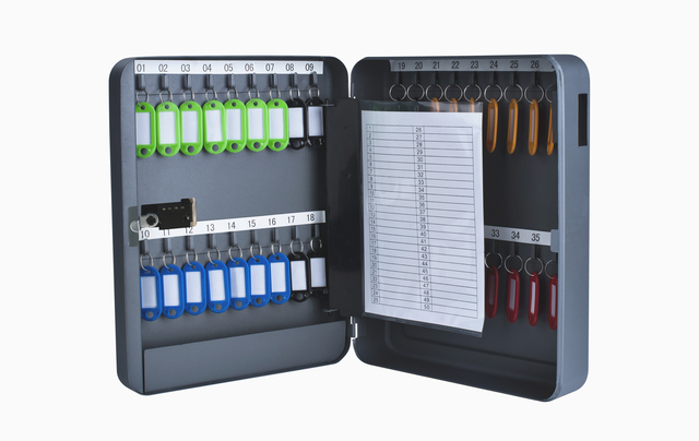 Sleutelkast Pavo basic met cijferslot 36 haken 300x240x80mm Sleutelkast Pavo basic met cijferslot 36 haken 300x240x80mm