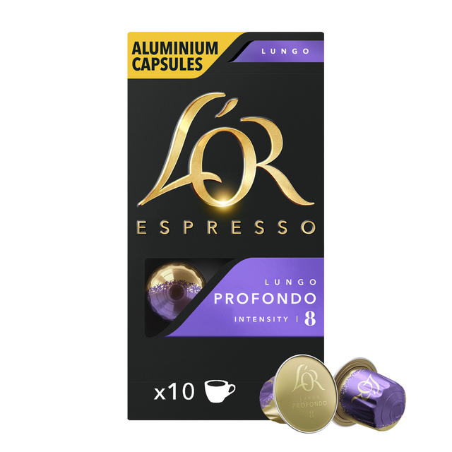 Koffiecups L'Or espresso Lungo Profondo 10 stuks Koffiecups L'Or espresso Lungo Profondo 10 stuks