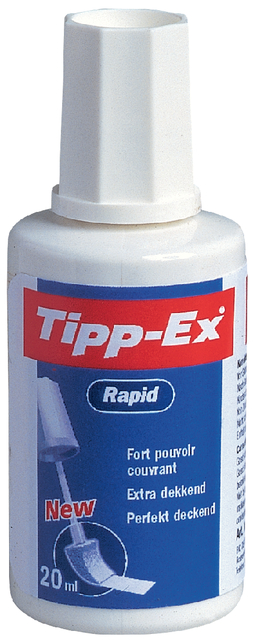 Correctievloeistof Tipp-ex Rapid 20ml blister à 1 stuk Correctievloeistof Tipp-ex Rapid 20ml blister à 1 stuk