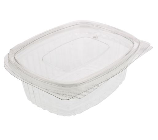 Saladebak PETr transparant 2000ml 225x198x83mm doos 300st