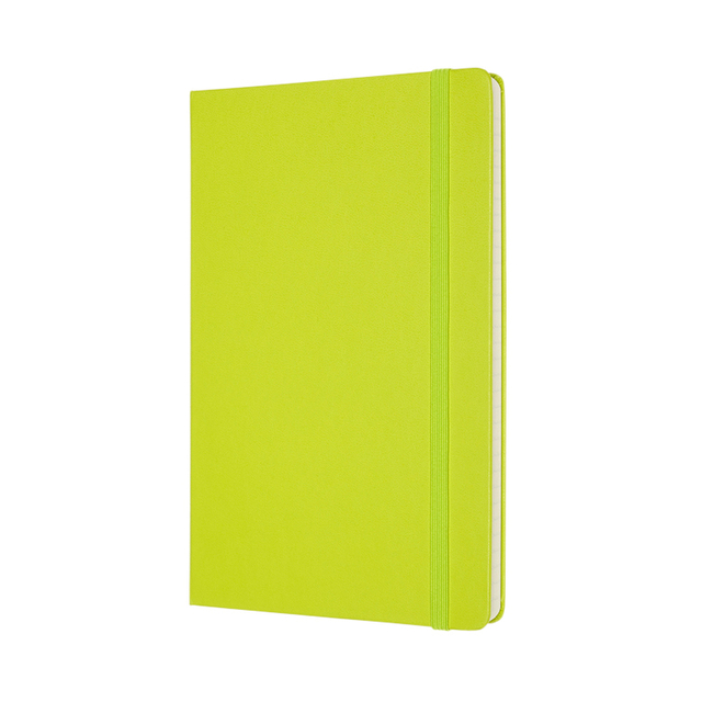 Notitieboek Moleskine large 130x210mm lijn hard cover lemon green