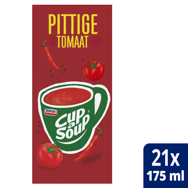 Cup-a-Soup Unox pittige tomaat 21x175ml Cup-a-Soup Unox pittige tomaat 21x175ml
