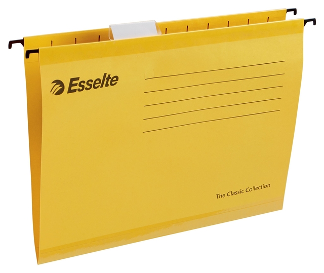 Hangmap Esselte Classic A4 V-bodem 345x240mm geel