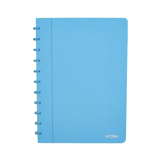 schrift notebook, spiralebinding, blauw, notitieboek, A5 formaat