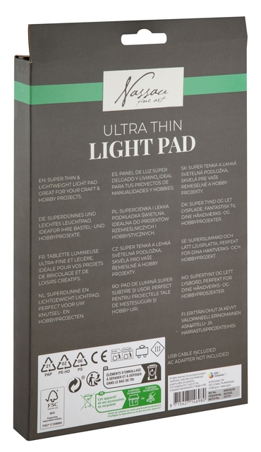 Lichtbord Nassau  Art Sensations led A5 23X15cm