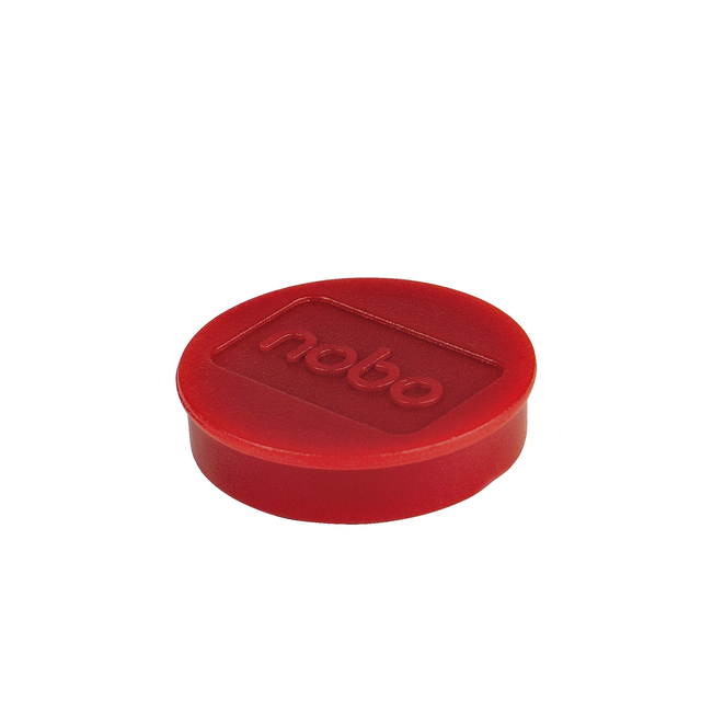 Magneet Nobo 32mm rood 10 stuks Magneet Nobo 32mm rood 10 stuks