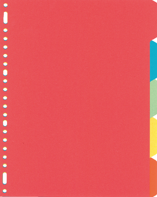 Tabbladen Kangaro 23-gaats PE405M 5-delig assorti karton Tabbladen Kangaro 23-gaats PE405M 5-delig assorti karton