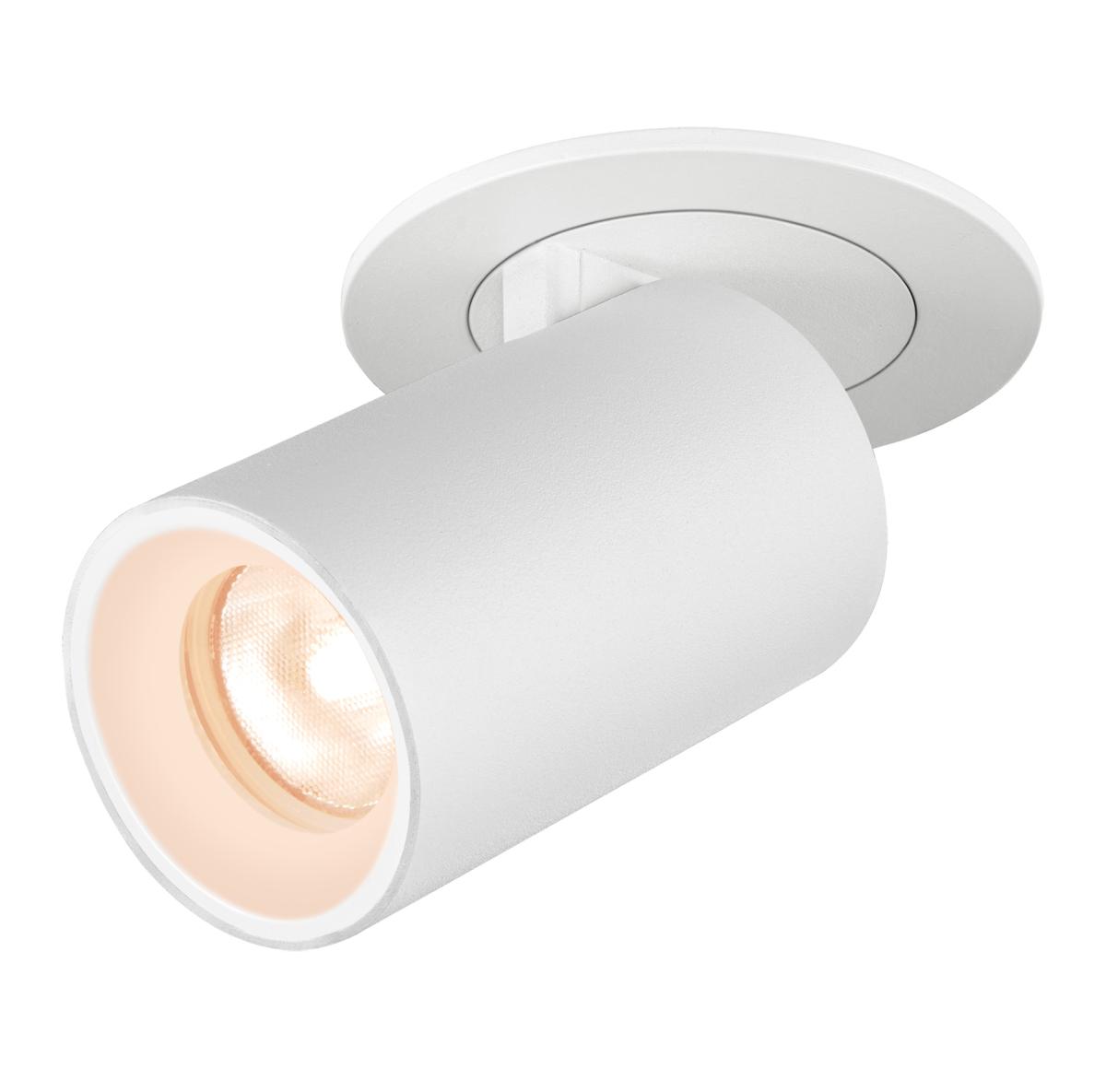 spotlight, track light, adjustable, white, cylinder