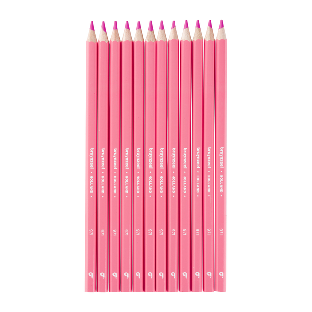potlood, kleurpotloden, roze, craft, set van 12