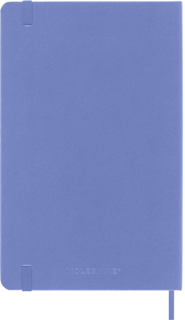 Notitieboek Moleskine large 130x210mm blanco hard cover hydrangea blue