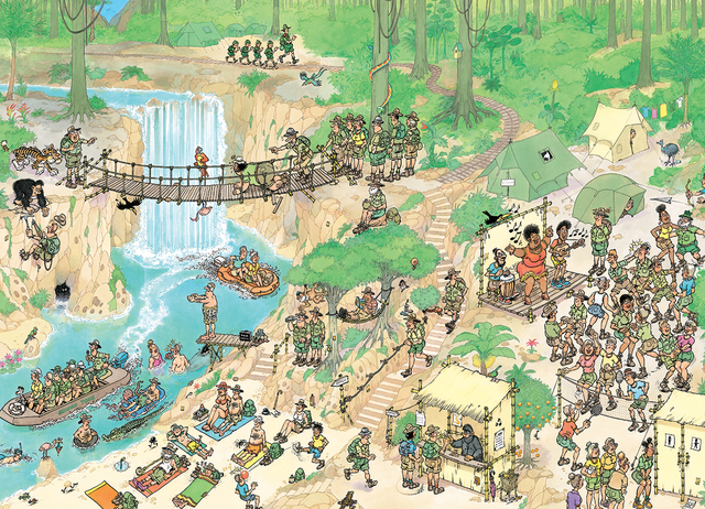 Puzzel Jan van Haasteren Jungletocht 1000 stukjes
