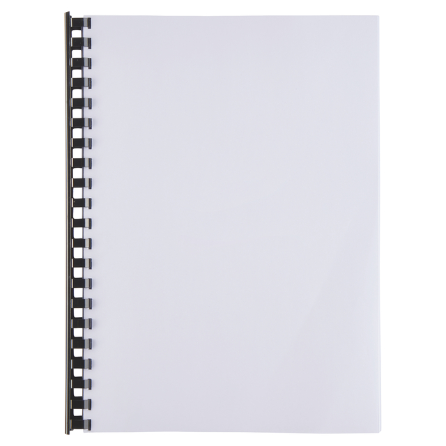 notitieblok, spiraalblok, witte kaft, gelinieerde pagina's, A5-formaat