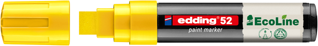 Paintmarker edding 52 EcoLine op waterbasis 4-15mm geel Paintmarker edding 52 EcoLine op waterbasis 4-15mm geel