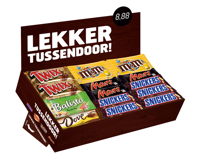 Snoep verzameldoos Mars Snickers Twix M&M Balisto Dove Snoep verzameldoos Mars Snickers Twix M&M Balisto Dove