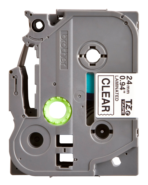 Labeltape Brother P-touch TZe-151 standaard 24mm zwart op transparant