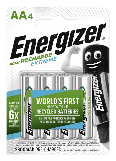 Batterij oplaadbaar Energizer 4xAA 2300mAh Batterij oplaadbaar Energizer 4xAA 2300mAh