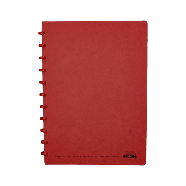notebook, spiral binding, red, cover, A5