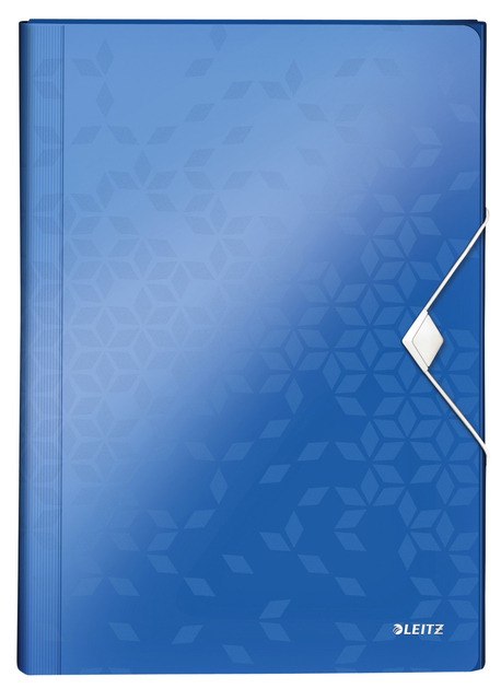 Projectmap Leitz WOW voor A4 6 vaks PP blauw Projectmap Leitz WOW voor A4 6 vaks PP blauw