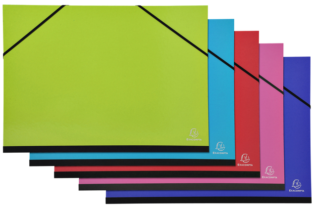 Tekenmap Exacompta Iderama 32x45cm met elastieke sluiting assorti Tekenmap Exacompta Iderama 32x45cm met elastieke sluiting assorti