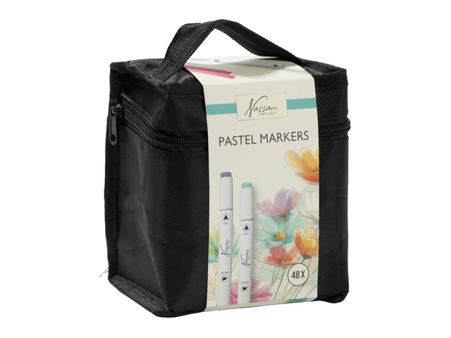 Pastelmarkers Nassau set à 48 kleuren