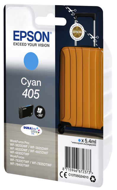 Inktcartridge Epson 405 T05G24 blauw Inktcartridge Epson 405 T05G24 blauw