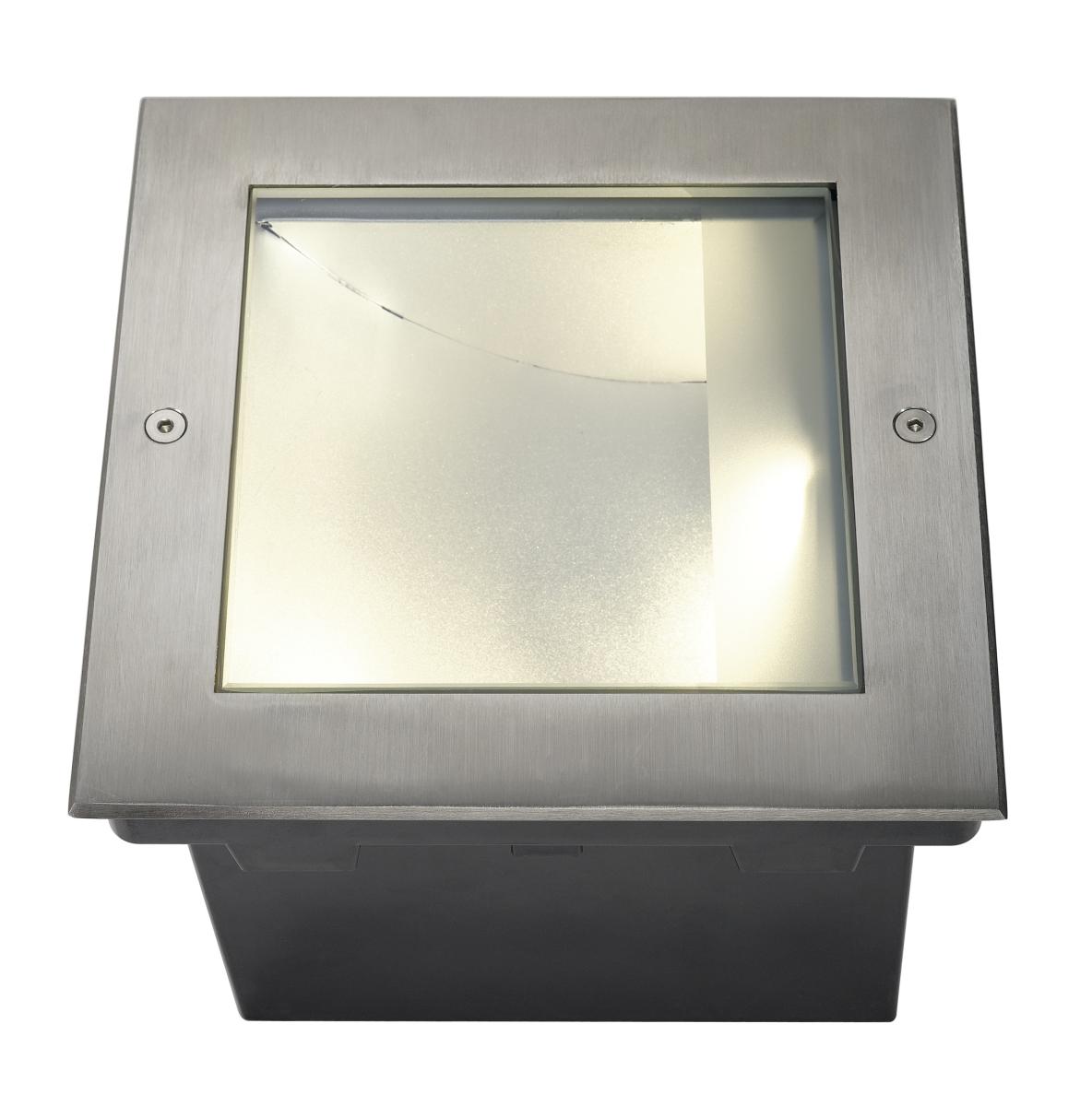 spotlight, inbouwlamp, randafwerking, metallisch, geschuimd glas