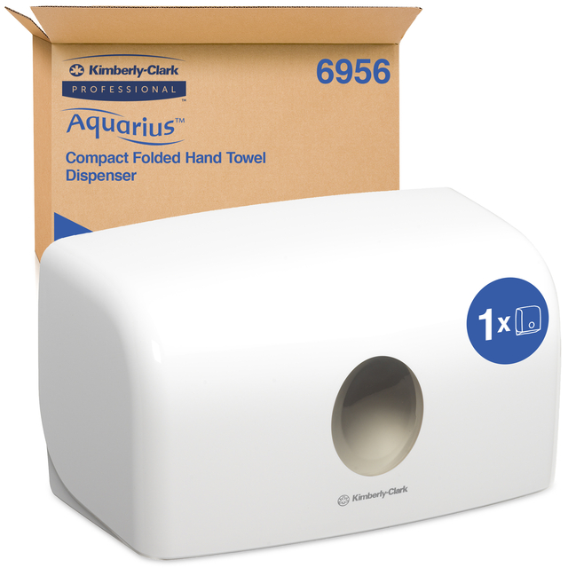 Handdoekdispenser Aquarius voor i-vouw mini wit 6956 Handdoekdispenser Aquarius voor i-vouw mini wit 6956