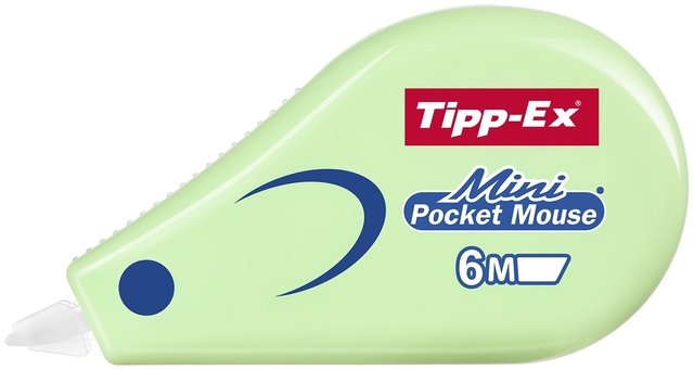 mini, pocket, muis, tipp-ex, 6m