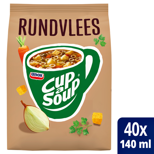 Cup-a-Soup Unox machinezak rundvlees 140ml Cup-a-Soup Unox machinezak rundvlees 140ml