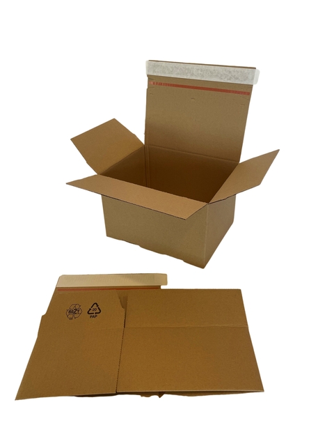 Quickbox IEZZY 400x260x250mm B-golf bruin 10 stuks