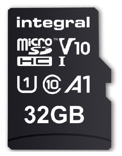 Geheugenkaart Integral microSDHC V10 32GB Geheugenkaart Integral microSDHC V10 32GB