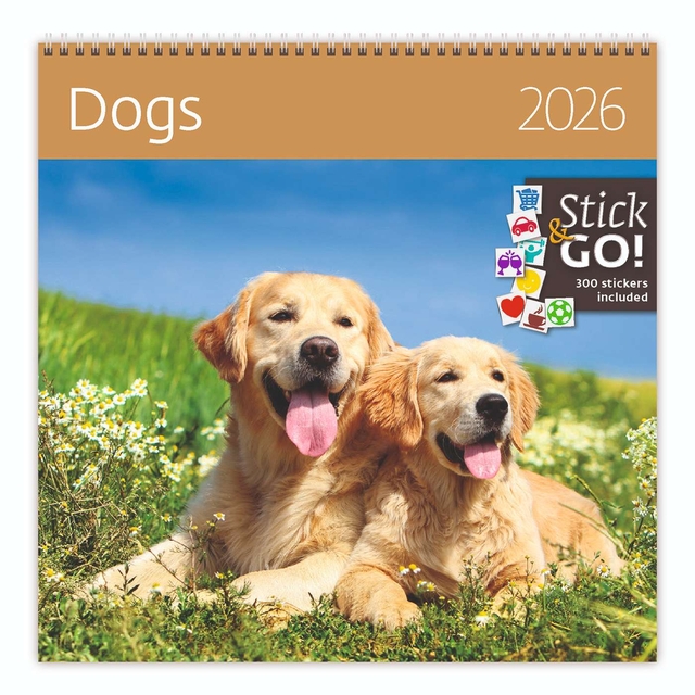 Kalender 2026 Helma 365 30x30cm honden Kalender 2026 Helma 365 30x30cm honden
