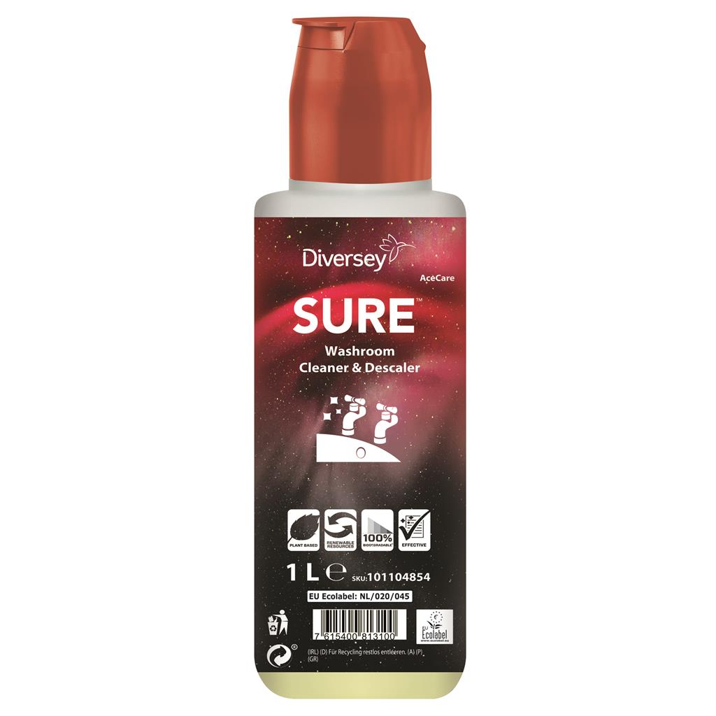 SURE Washroom CleanerenDesc.Sanitair Ontkalker AC ds 6x1ltr