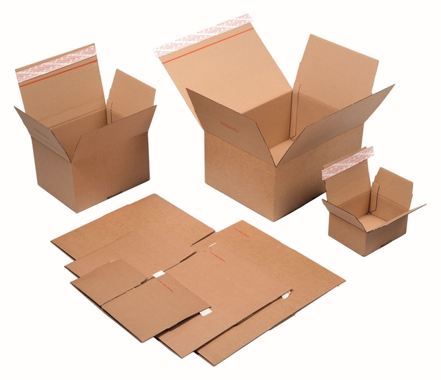 Quickbox IEZZY 400x260x250mm B-golf bruin 10 stuks