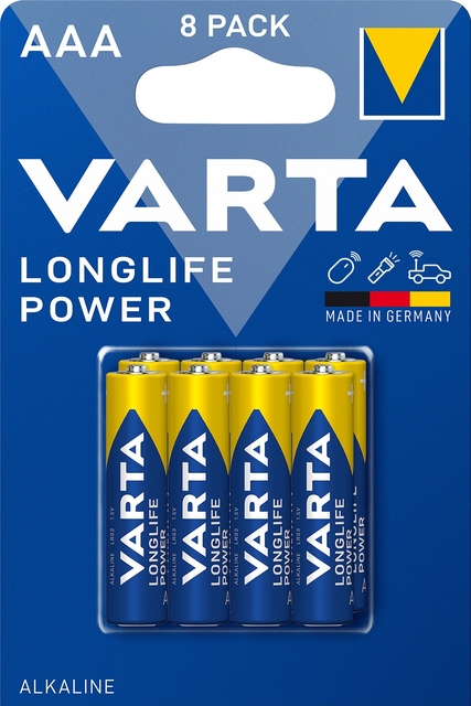 alkaline, batterijen, AA, 8-pack, langlife power