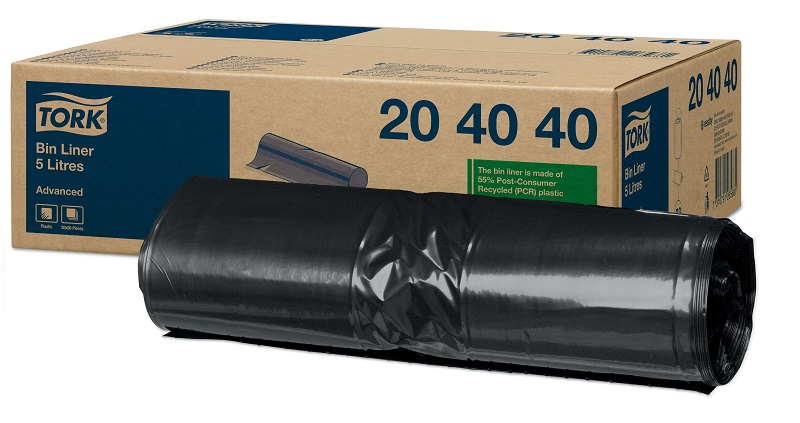 Tork Afvalzak B3 5ltr Zwart doos 20x50st