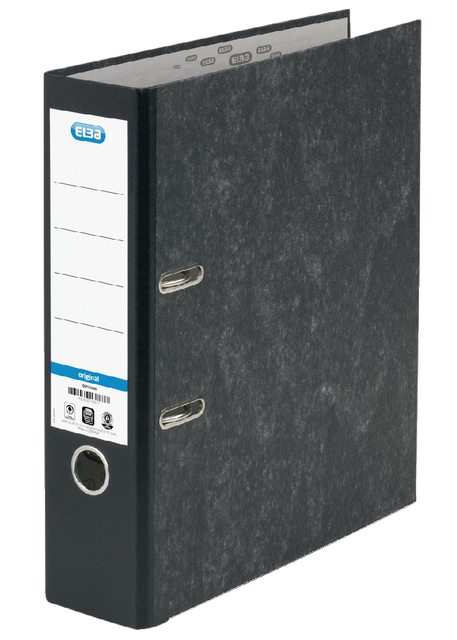 Ordner Elba Smart Original A4 80mm karton zwart gewolkt Ordner Elba Smart Original A4 80mm karton zwart gewolkt