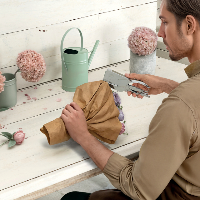 wijker, tape, papier, bloemen, décor