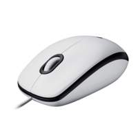 Logitech M100 | Ambidextrous Bedrade Muis | USB-A | 1000 DPI | Wit
